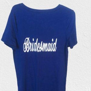 Meronal  Blue Brides Maid T Shirt